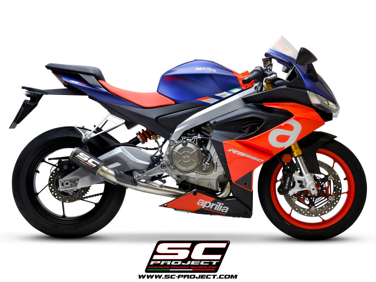 SC-Project RVS Complete Systeem 2-1 CR-T Aprilia RS 660 (20-25) 