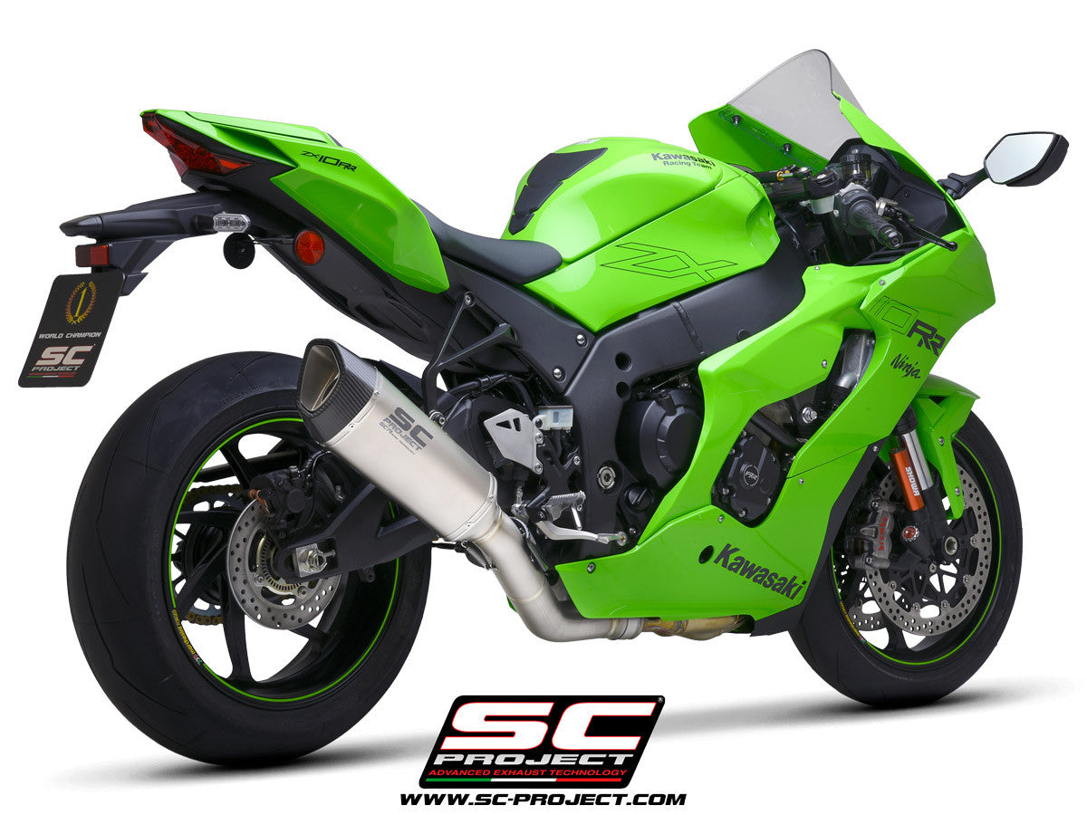 SC-Project Slip-On SC1-R + KAT-vervangpijp Kawasaki ZX-10 R/RR (21-25) K38A-DET91C 