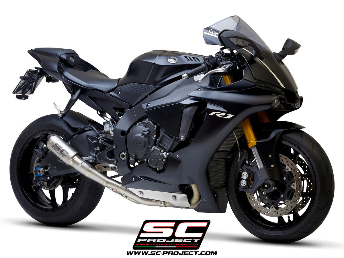 SC-Project Slip-On CR-T + KAT-vervangpijp Yamaha YZF-R1/M RN32 (15-16) Y11A-DET36 