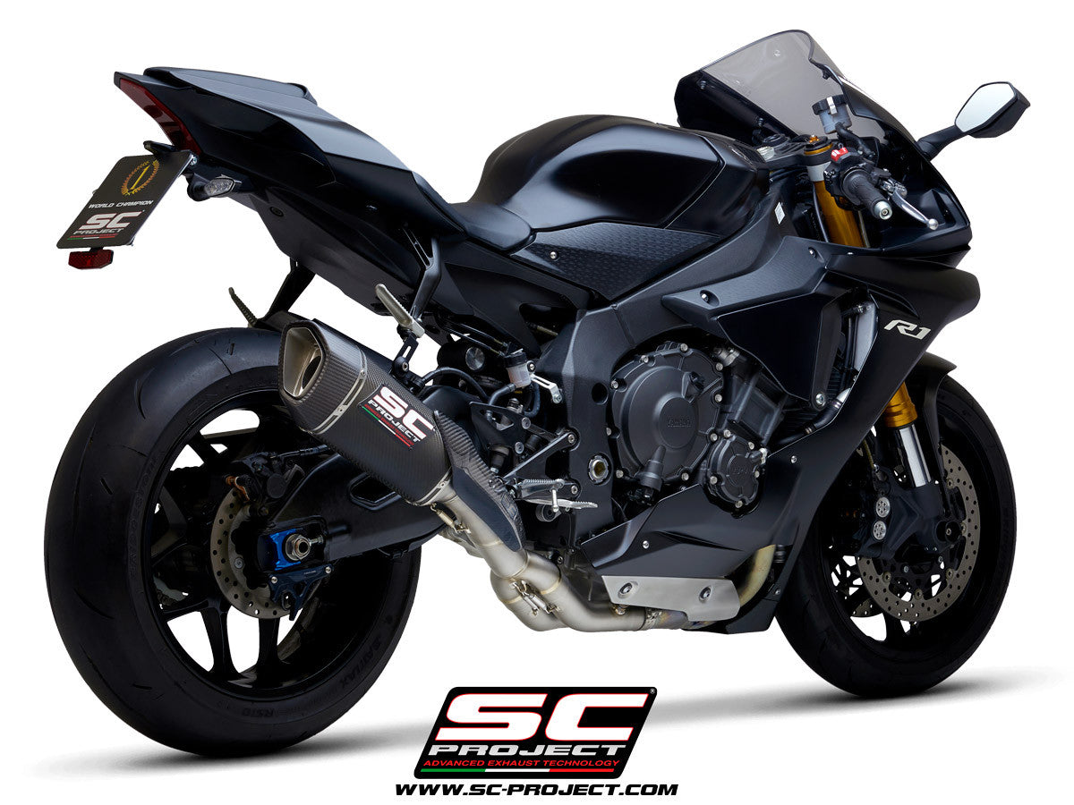 SC-Project Slip-On SC1-R + KAT-vervangingspijp Yamaha YZF-R1/M RN49 (17-19) 