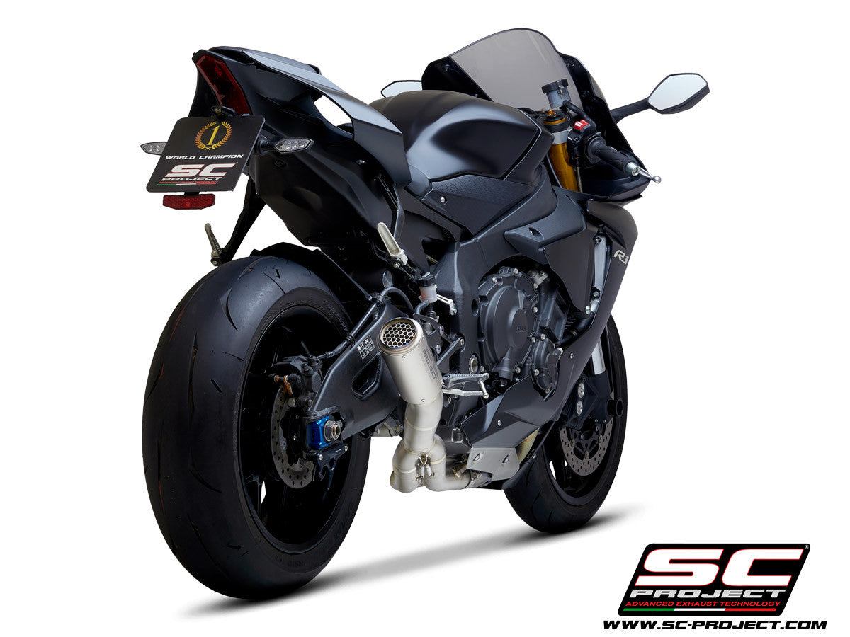 SC-Project Slip-On CR-T + KAT-vervangpijp Yamaha YZF-R1/M RN49 (17-19) Y11B-DET36 