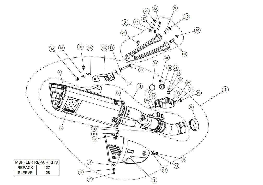 Akrapovic Slip-On Line Honda CBR1000RR SC77 (17-19) S-H10SO17-HAPXLT/1 