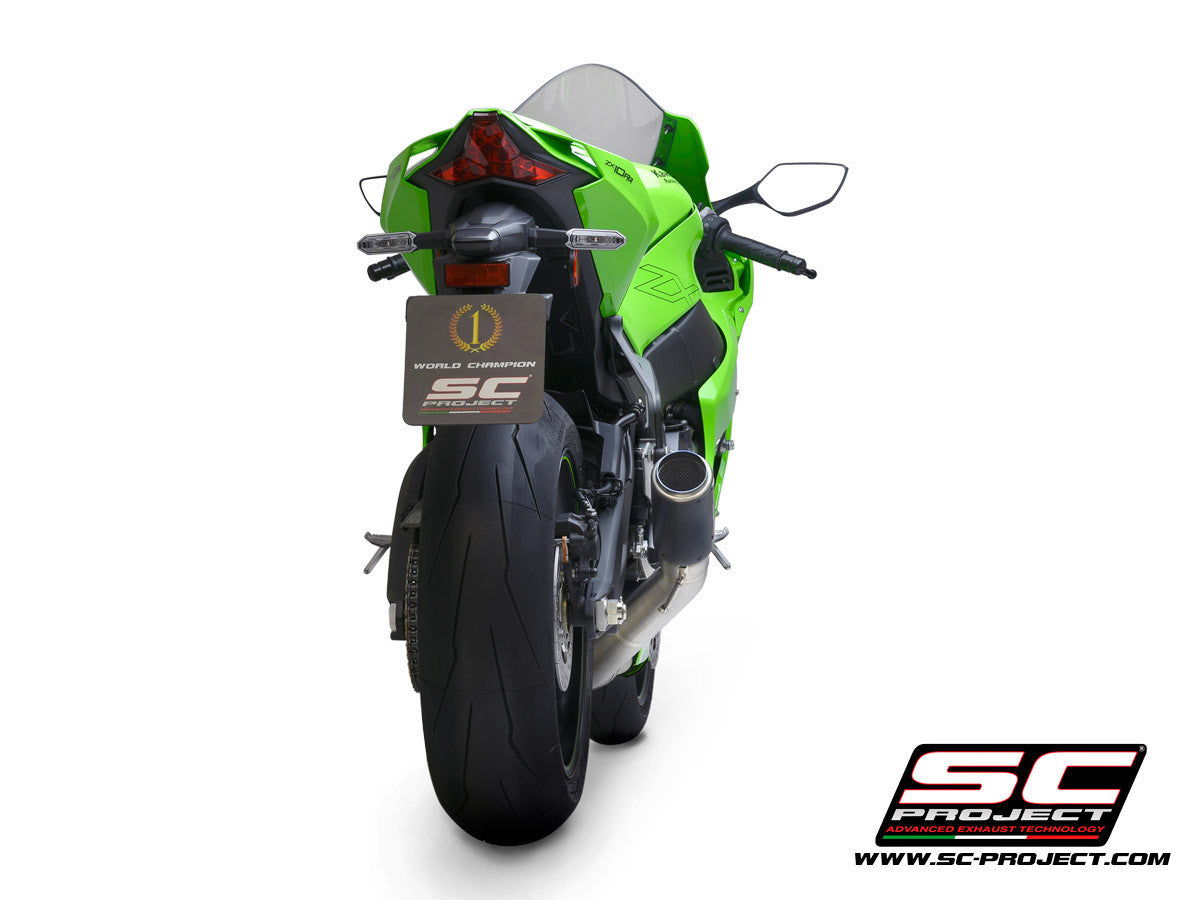 SC-Project Slip-On CR-T + KAT-vervangpijp Kawasaki ZX-10 R/RR (21-25) K38A-DET36 