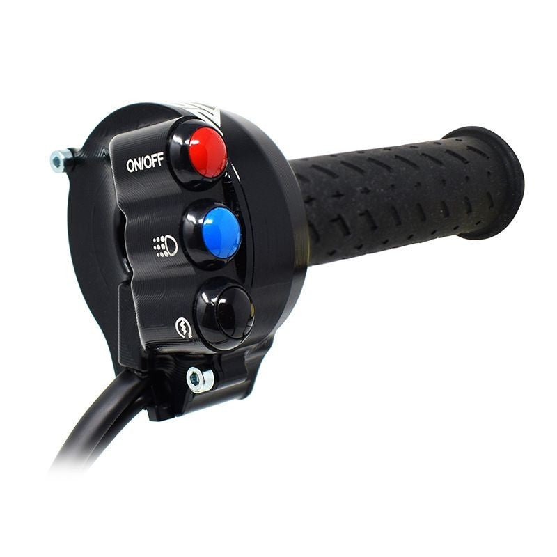 Gasgripbehuizing met geïntegreerde stuurknop JetPrime Aprilia RSV4/RR/1100 Factory (21-25) JP ACC 660 RV 