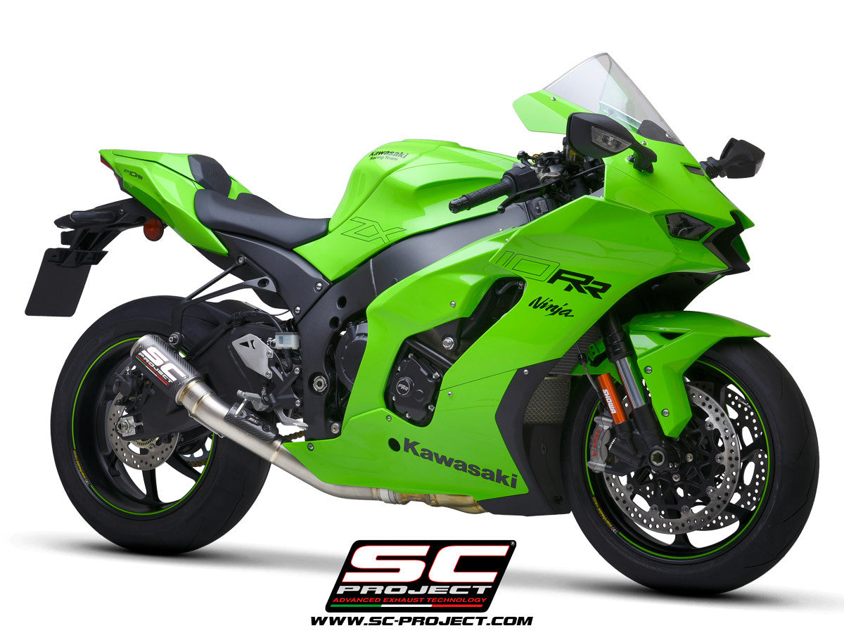 SC-Project Slip-On CR-T + KAT-vervangpijp Kawasaki ZX-10 R/RR (21-25) K38A-DET36 