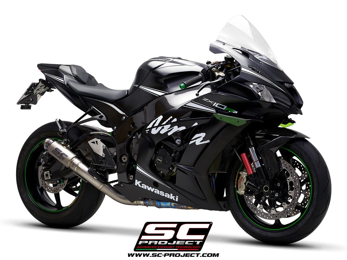 SC-Project Slip-On GP70-R + KAT-vervangpijp Kawasaki ZX-10 R/RR (16-20) K22A-DET70 