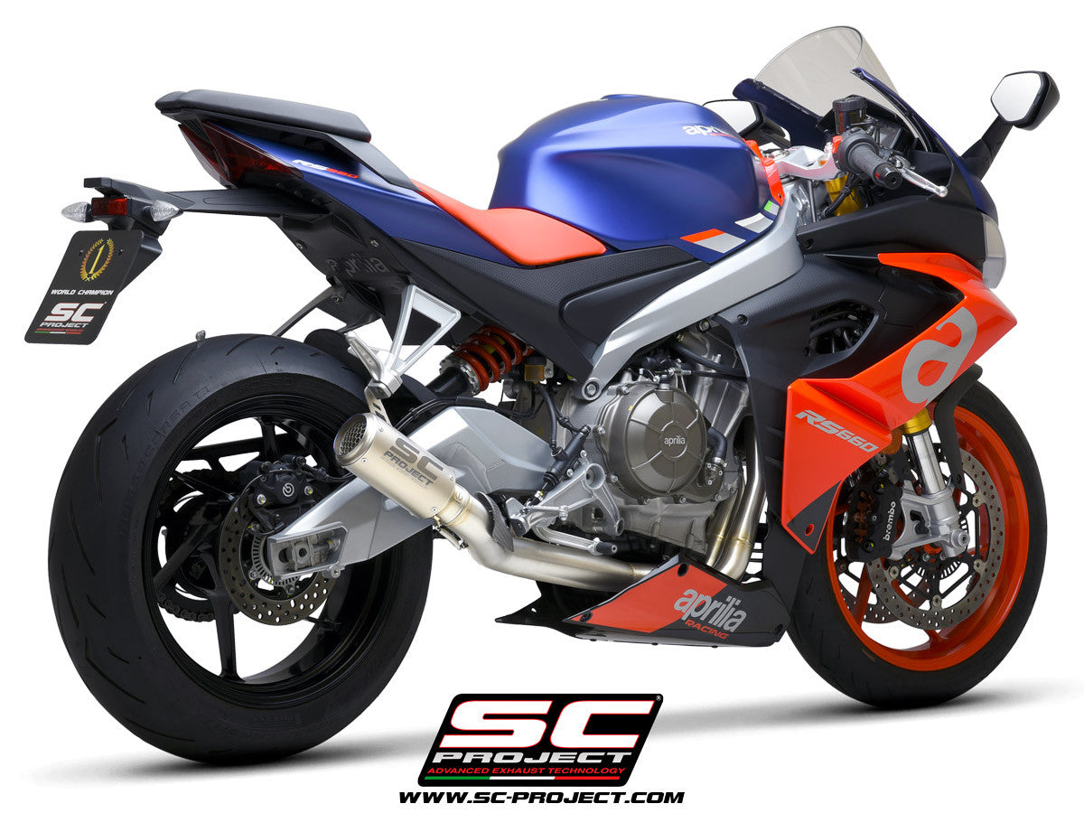SC-Project RVS Complete Systeem 2-1 CR-T Aprilia RS 660 (20-25) 