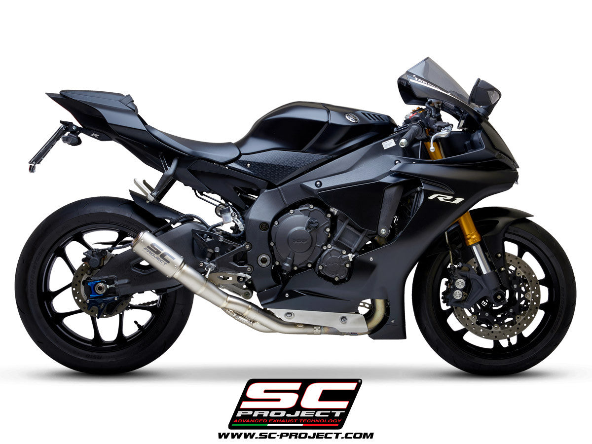 SC-Project Slip-On CR-T + KAT-vervangpijp Yamaha YZF-R1/M RN32 (15-16) Y11A-DET36 