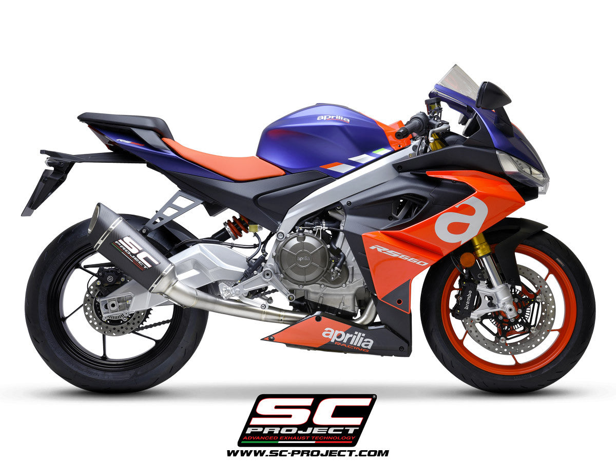 SC-Project Trofeo Titan Complete systeem 2-1 SC1-R Aprilia RS 660 (20-25) A23A-TC90 