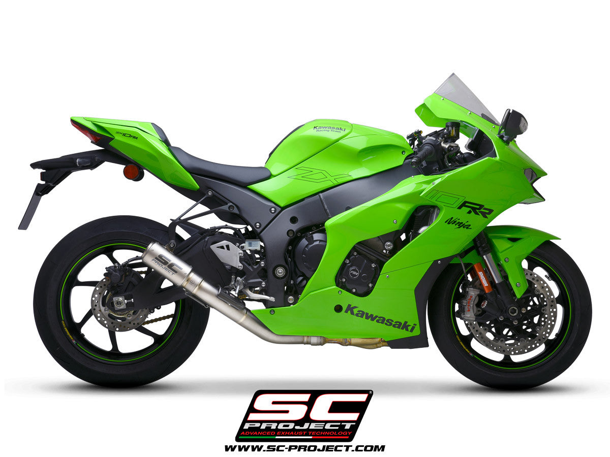 SC-Project Slip-On CR-T + KAT-vervangpijp Kawasaki ZX-10 R/RR (21-25) K38A-DET36 