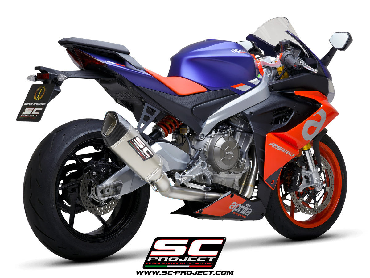 SC-Project Trofeo Titan Complete systeem 2-1 SC1-R Aprilia RS 660 (20-25) A23A-TC90 