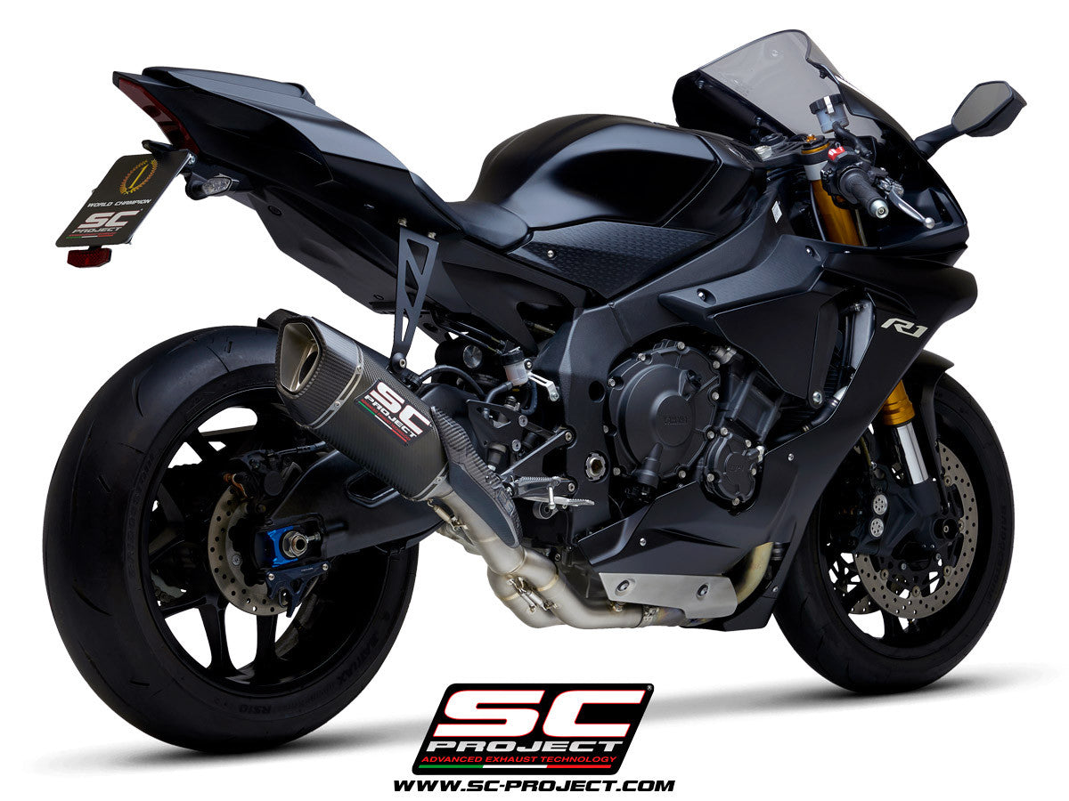 SC-Project Slip-On SC1-R + KAT-vervangingspijp Yamaha YZF-R1/M RN49 (17-19) 