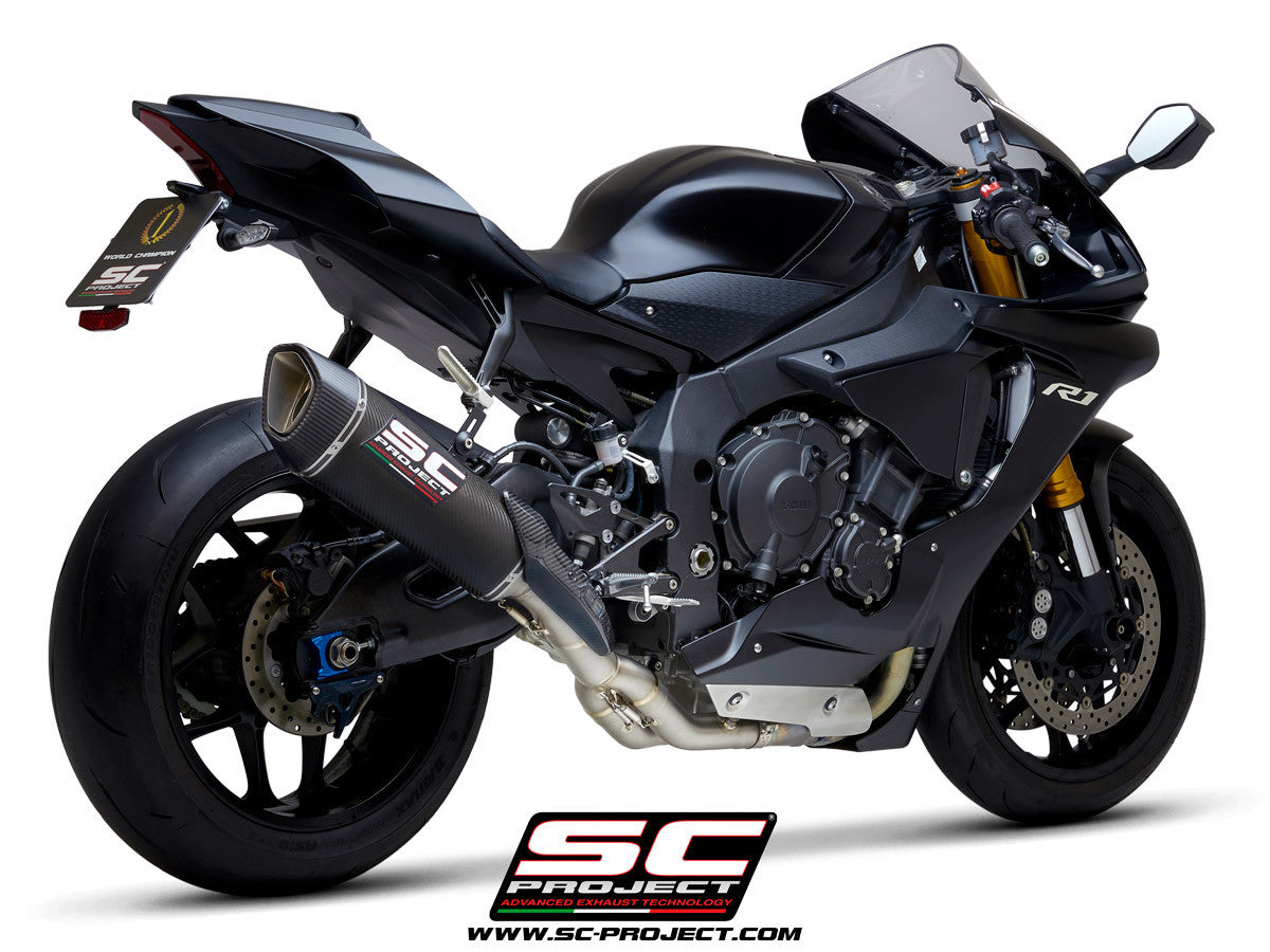 SC-Project Slip-On SC1-R + KAT-vervangingspijp Yamaha YZF-R1/M RN49 (17-19) 