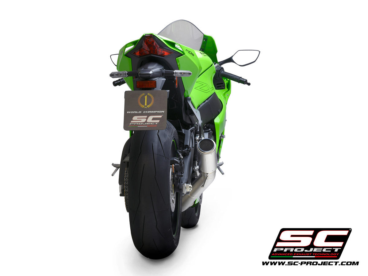 SC-Project Slip-On CR-T + KAT-vervangpijp Kawasaki ZX-10 R/RR (21-25) K38A-DET36 