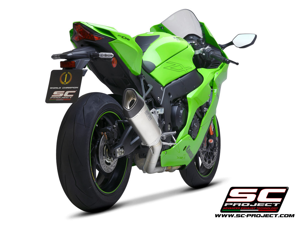 SC-Project Slip-On SC1-R + KAT-vervangpijp Kawasaki ZX-10 R/RR (21-25) K38A-DET91C 