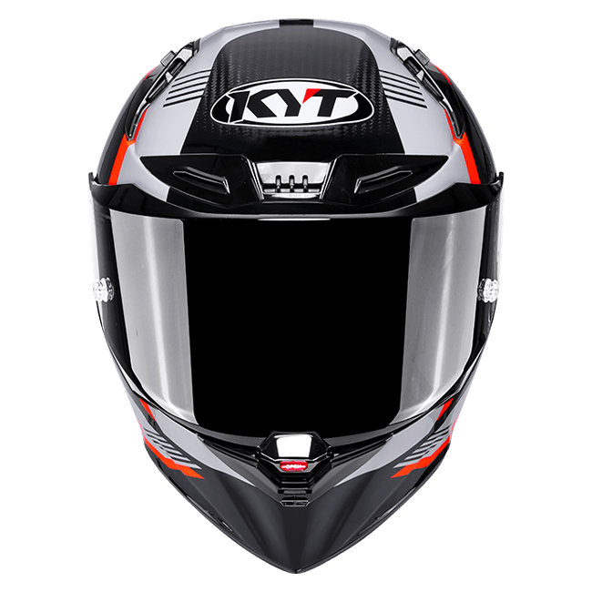 KYT R1R Racing Helm Carbon Zone Oranje Y6R10008 