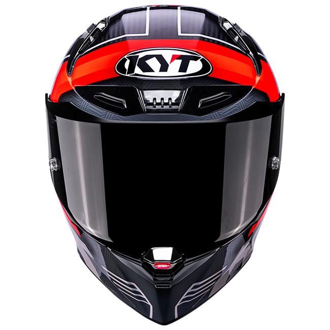KYT R1R Racing Helm Carbon Accelerator Rood Y6R10003 