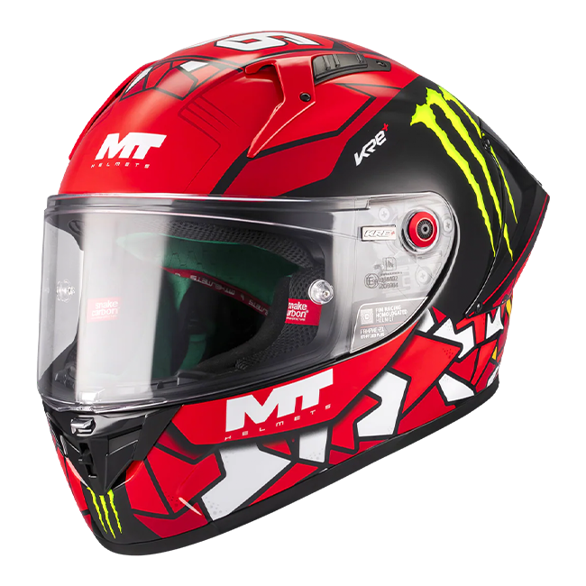 MT-Helmets KRE+ S Helm Angel Piqueras Replica 2025 A5 Glow Uitgebreid 