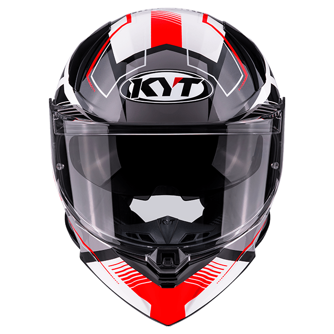 KYT R2R Helm Parsec Wit/Rood Y6R20022 