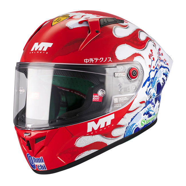 MT-Helmets KRE+ S Helm Ryusei Yamanaka Replica 2025 A5 Glow Compleet 