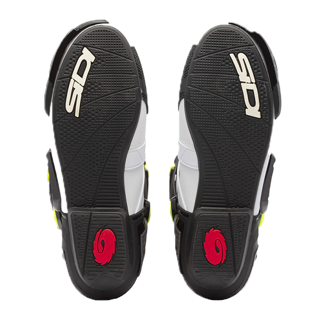 Sidi Rex Motorlaarzen Wit/Zwart/Geel 