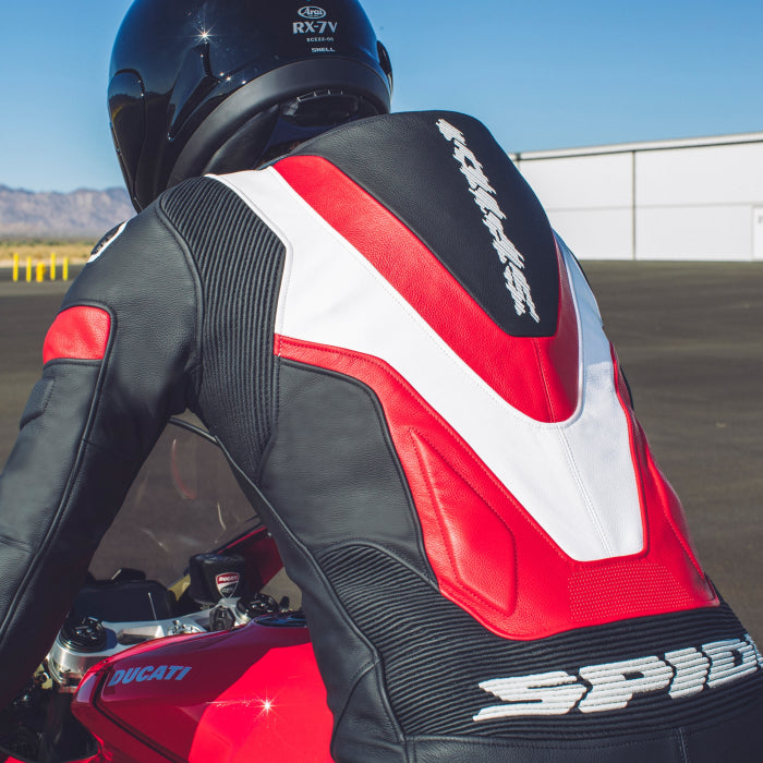 Spidi Laser Pro eendelige race-overall Leren pak – Geperforeerd racepak | Heren | Rood | Y154014 