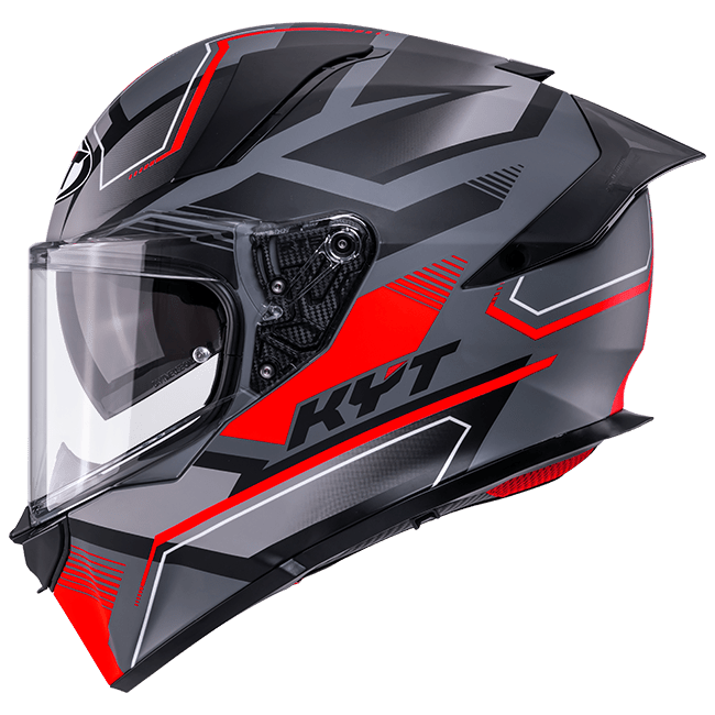 KYT R2R Helm Parsec Matt Grijs / Rood Y6R20023 