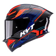 KYT TT-Revo Helm Speeding Zwart / Rood / Blauw Y6TR0053 