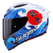 Suomy Track-1 Helm Waves Wit K6T10025 