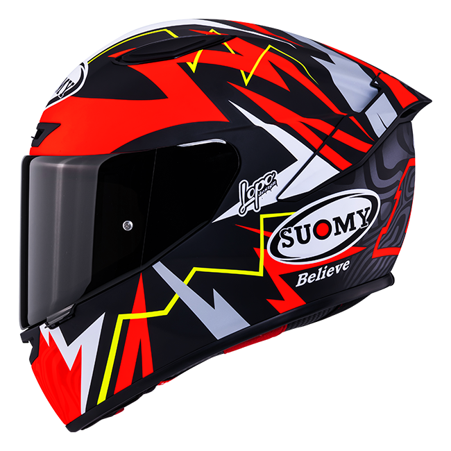 Suomy Track-1 Helm Matt Rood Sam Lowes Replica 2025 K6T10020 