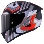 Suomy SR-GP Evo Helm Infrared Matt Grijs/Rood/Zwart K6S20025 