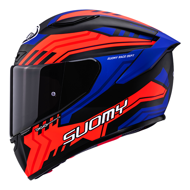 Suomy Track-1 Helm Framework Matt Zwart/Rood/Blauw K6T10024 