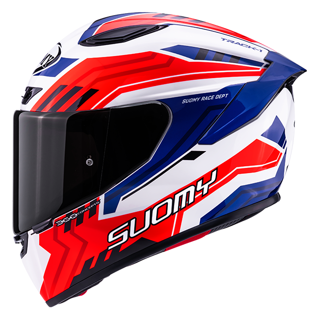 Suomy Track-1 Helm Framework Wit/Rood/Blauw K6T10023 