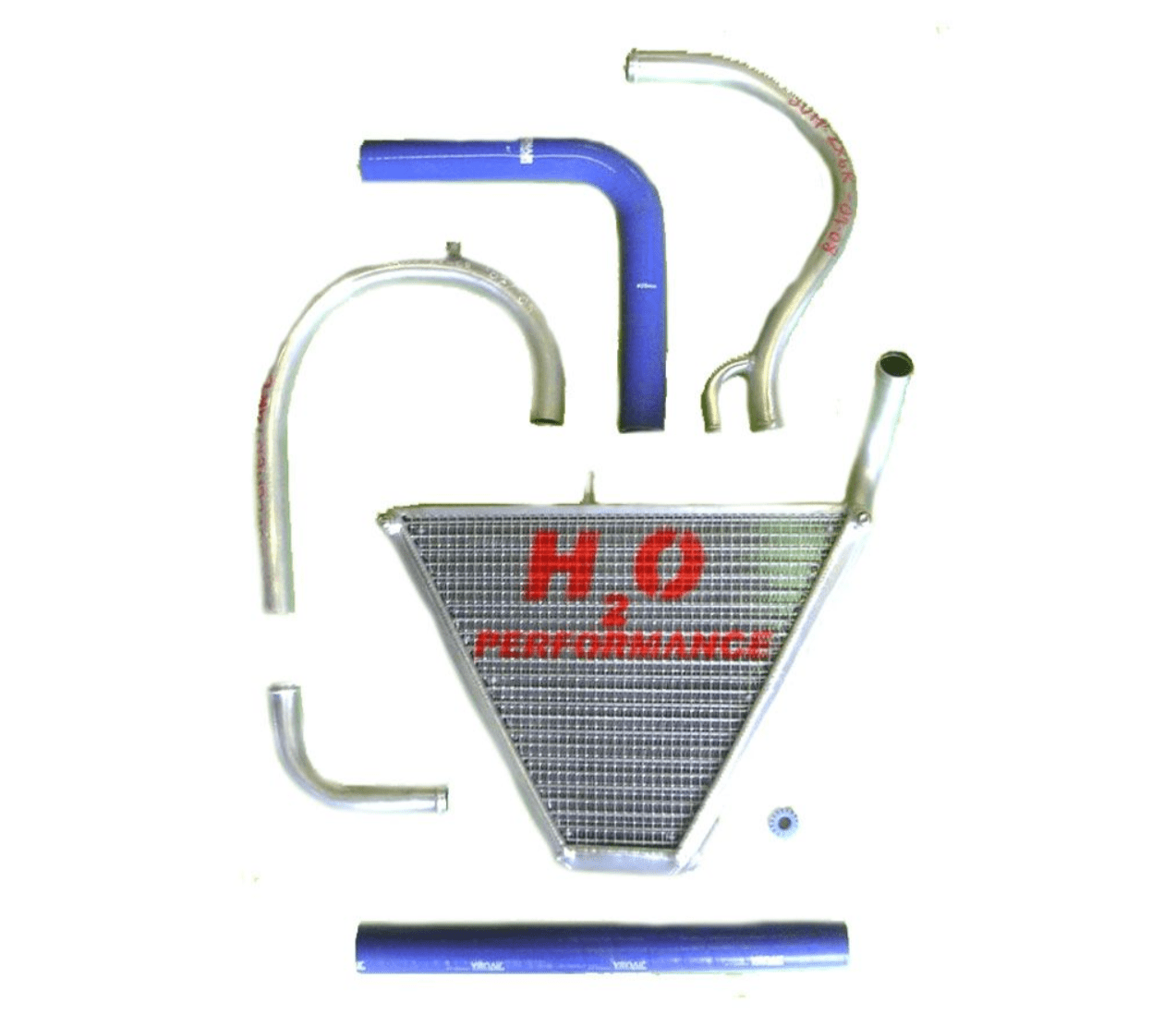 Extra waterkoeler kit H2O Performance Kawasaki ZX-6 R (07-08) 