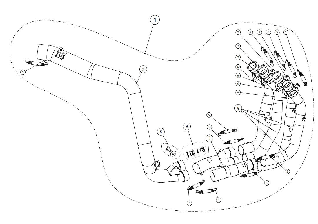 Akrapovic uitlaat (roestvrij staal) Honda CBR 600 RR (13-18) E-H6R8 