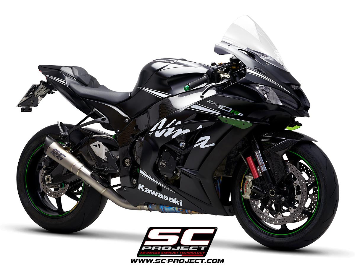 SC-Project Slip-On S1 + KAT-vervangpijp Kawasaki ZX-10 R/RR (16-20) K22A-DET41T 