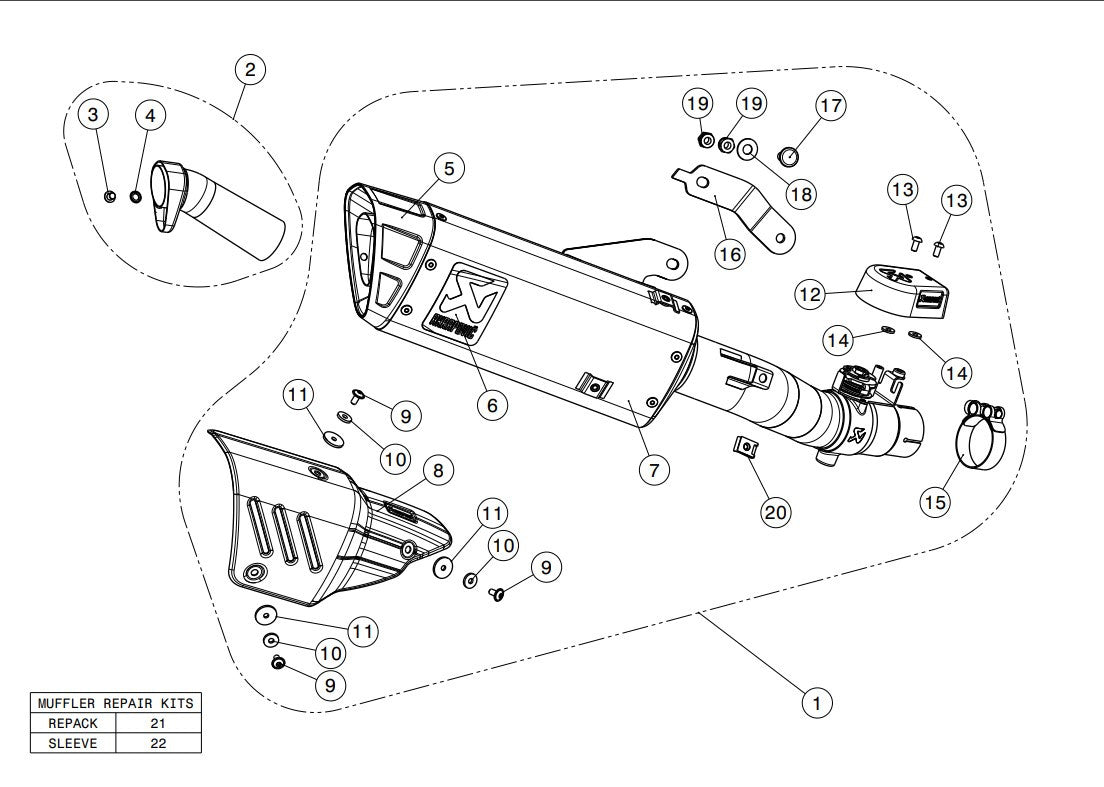 Akrapovic Slip-On Line (Titanium) Yamaha YZF-R6 (08-25) S-Y6SO12-HAPT 
