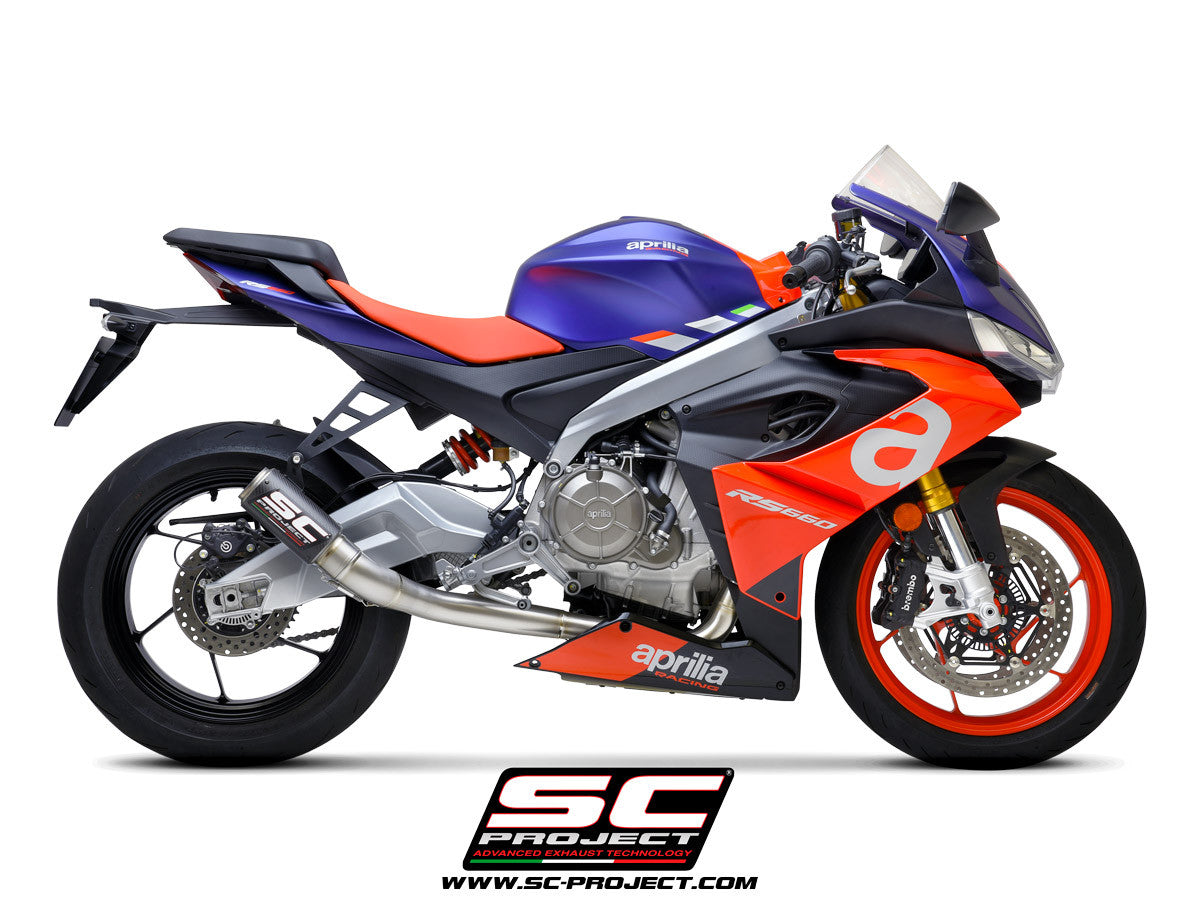 SC-Project Titan Compleet Systeem 2-1 CR-T Aprilia RS 660 (20-25) A23A-TC36 