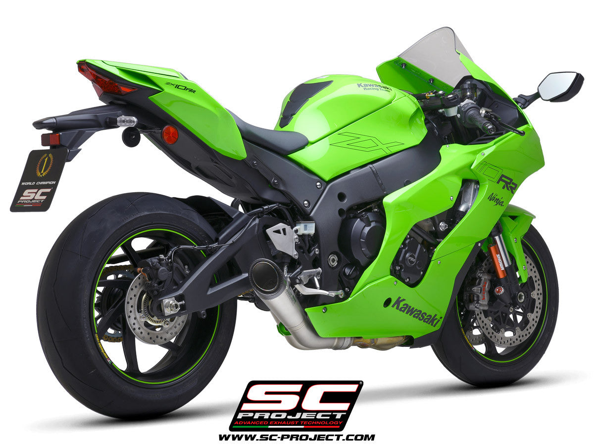 SC-Project Slip-On S1 + KAT-vervangpijp Kawasaki ZX-10 R/RR (21-25) K38A-DET41T 