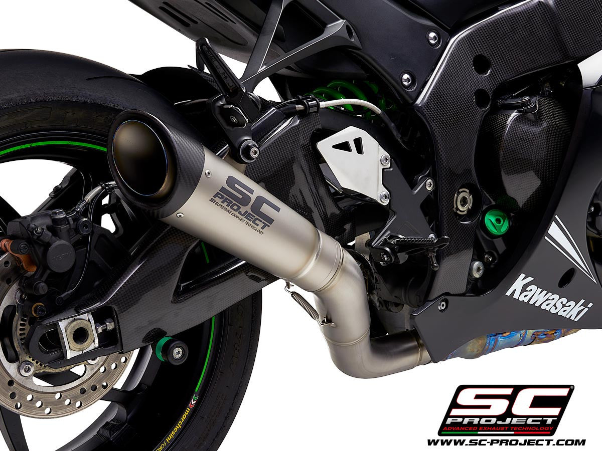 SC-Project Slip-On S1 + KAT-vervangpijp Kawasaki ZX-10 R/RR (16-20) K22A-DET41T 
