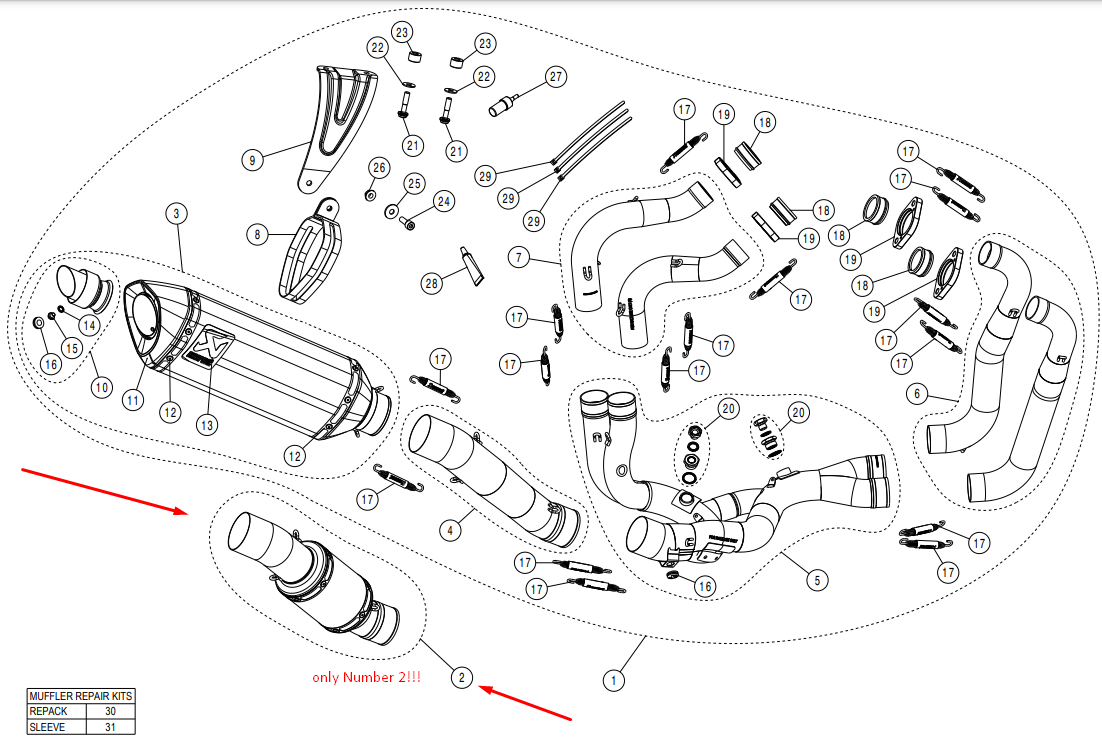 Akrapovic tussenpijp (roestvrij staal) Aprilia RSV4/RR/1100 Factory (21-25) L-A10E11/TD 