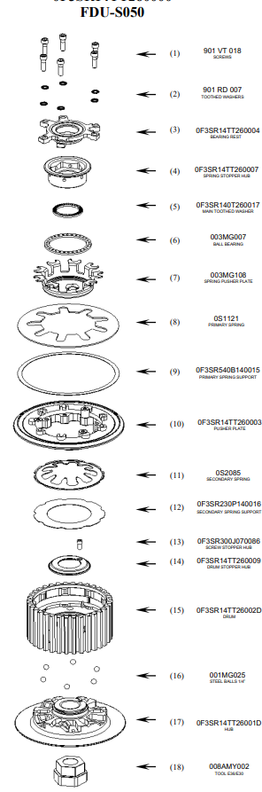 STM Anti-hoppingkoppeling Ducati Panigale 1199/S/R (12-17) FDU-S050 