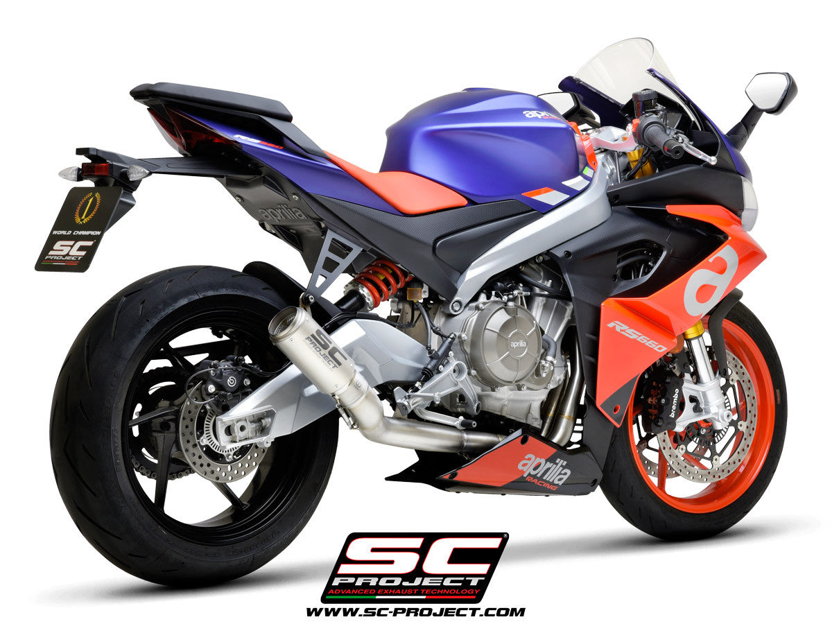 SC-Project Titan Compleet Systeem 2-1 CR-T Aprilia RS 660 (20-25) A23A-TC36 