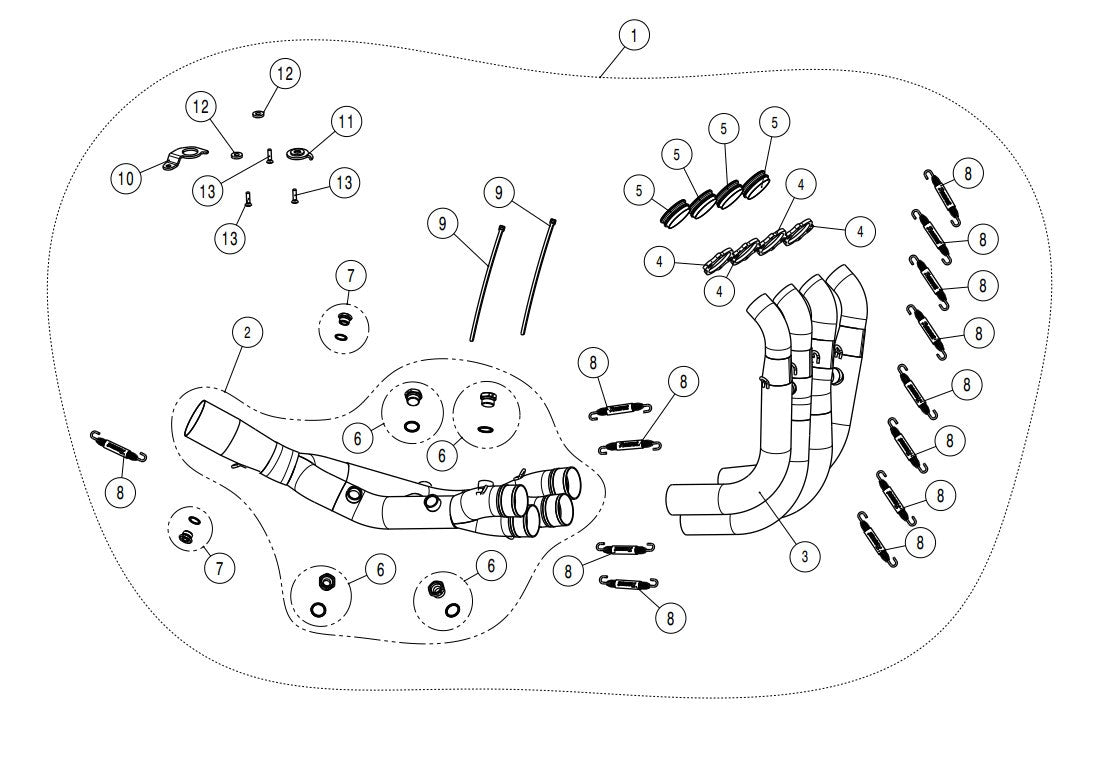 Akrapovic uitlaat (roestvrij staal) BMW S1000RR K67 (19-25) E-B10R7 