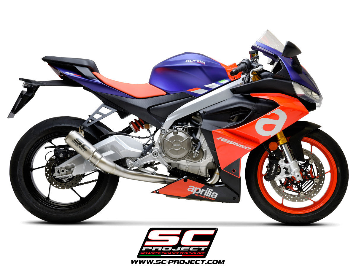 SC-Project Titan Compleet Systeem 2-1 CR-T Aprilia RS 660 (20-25) A23A-TC36 