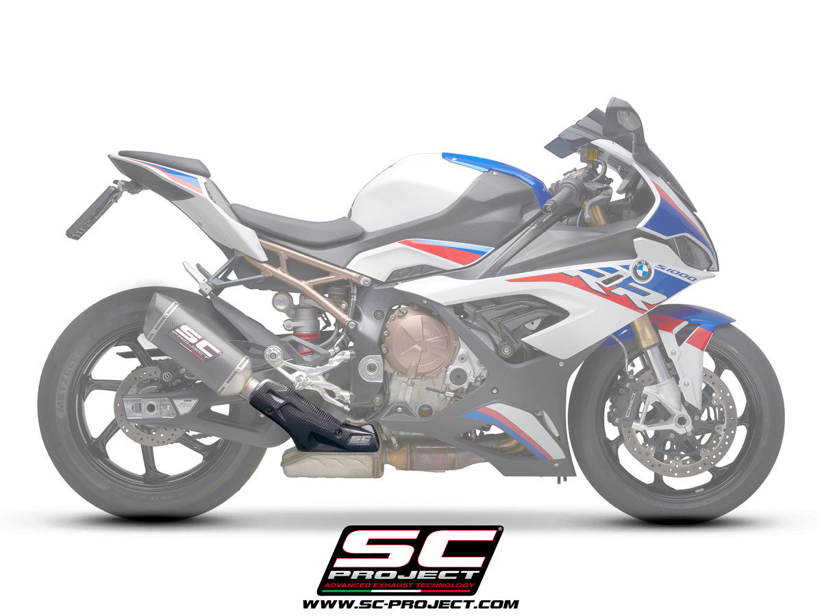 Carbon hittebescherming uitlaat SC-Project Slip-On BMW S1000RR K67 (20-22) B33B-CP 