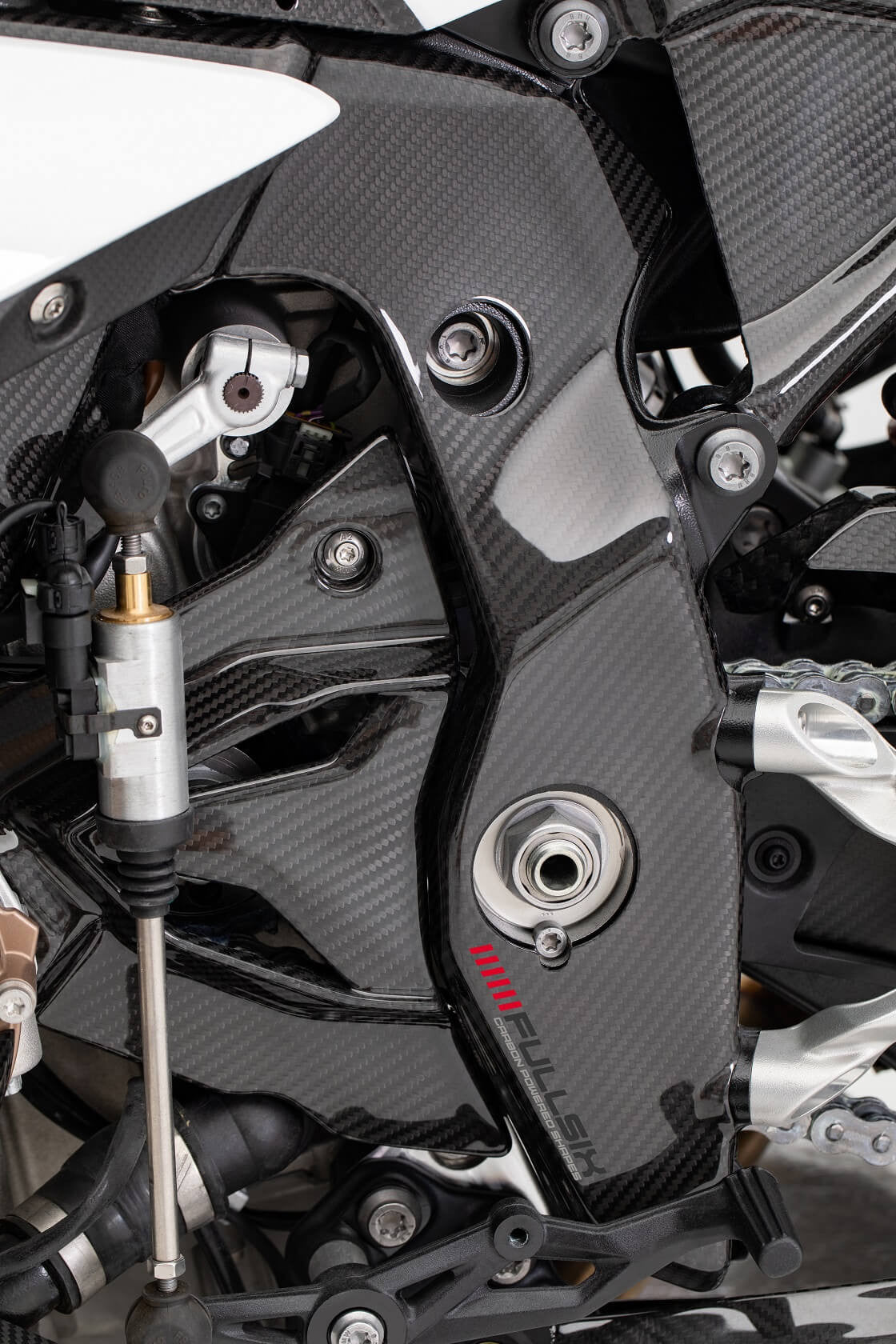 Ritzelafdekking Carbon Fullsix BMW S1000RR K67 (19-25) 