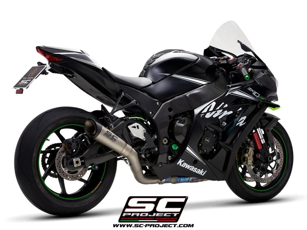 SC-Project Slip-On S1 + KAT-vervangpijp Kawasaki ZX-10 R/RR (16-20) K22A-DET41T 