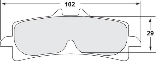 Performance Friction 7617 Racing-remblokken 333 Kawasaki ZX-10 R/RR (16-20) 
